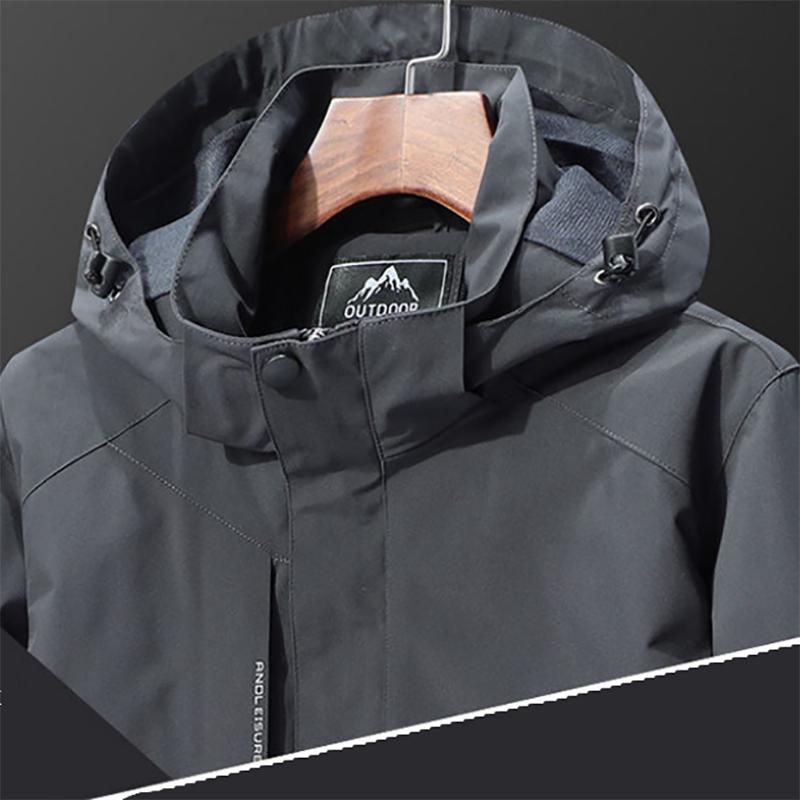 Single Layer Jacket Men's Plus Size Casual Jacket Outdoor Mountaineering Suit Spring and Autumn Jacket