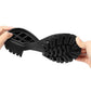 Women's Winter All-match Plush Warm Martin Boots Female Large Size Thick Middle Heel Black Cotton Boots
