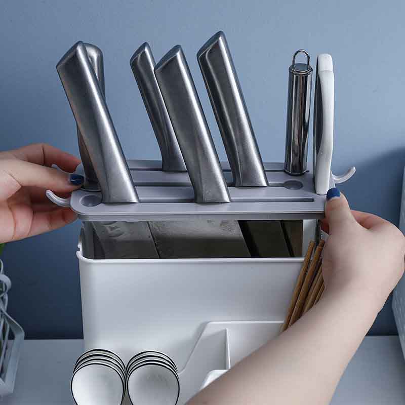Kitchen Rack Countertop Knife Rack Supplies Storage Family Chopsticks Cage Knife One