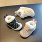 Baby Cotton Shoes, Boys' Shoes, Soft Soled Shoes, Autumn and Winter Infant Walking Shoes, Girls' Plush Warm High Top Shoes