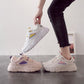 Summer Female Student Sports Shoes Korean Casual Height-increasing Shoes Mesh Breathable Running Shoes