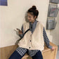 Spring and Autumn Loose Hollow Vest Large Size Sleeveless Solid Color Top Fashion Simple Women's Sweater