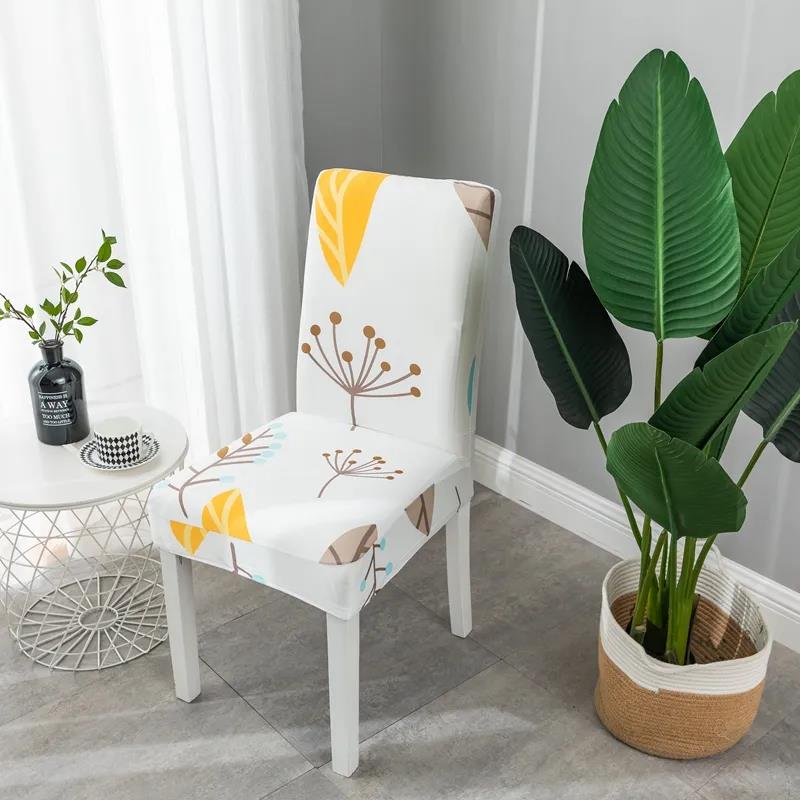 Chair Cover  Cushion Backrest Integrated Household Modern Minimalist Dining Chair Elastic Universal Seat Cushion