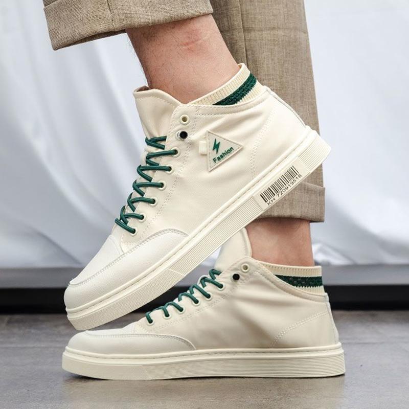 Summer Breathable High-top Shoes Men's Canvas All-match Trendy Shoes Korean Casual Sneakers
