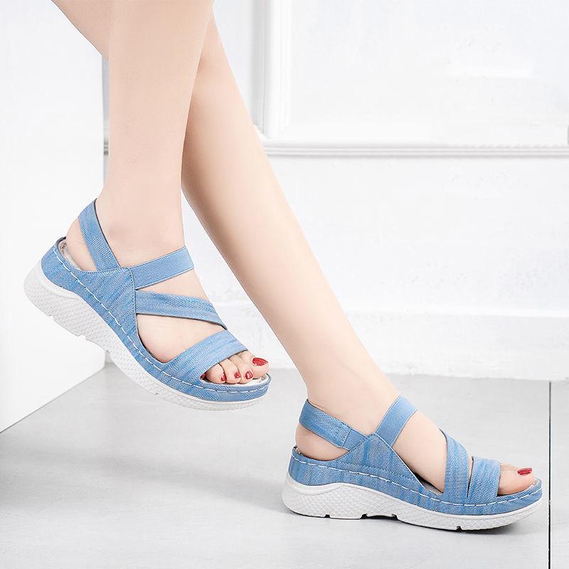 Summer Women Sandals Flat Shoes Woman Comfortable Casual Hook Loop Women's Footwear Shoes