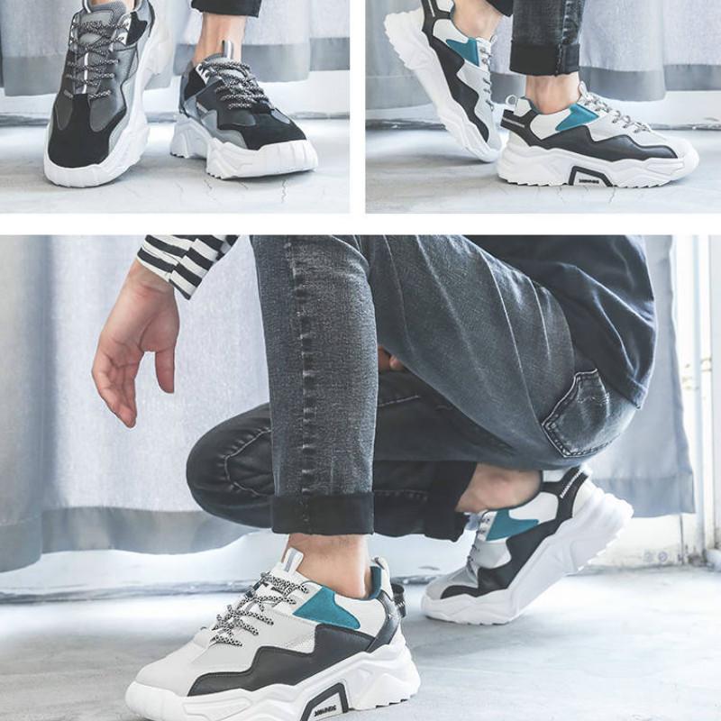 Men's shoes spring sports shoes Korean wild shoes men's board shoes casual Breathable wild dad shoes