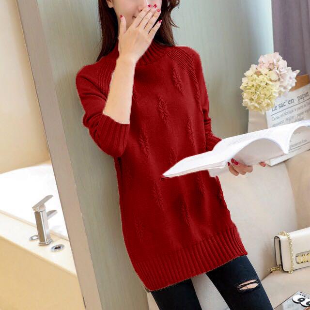 Pofulove  Half-High Collar Short  Fragrant Winter Sweater Collar Plus Size Sweater Plus Size