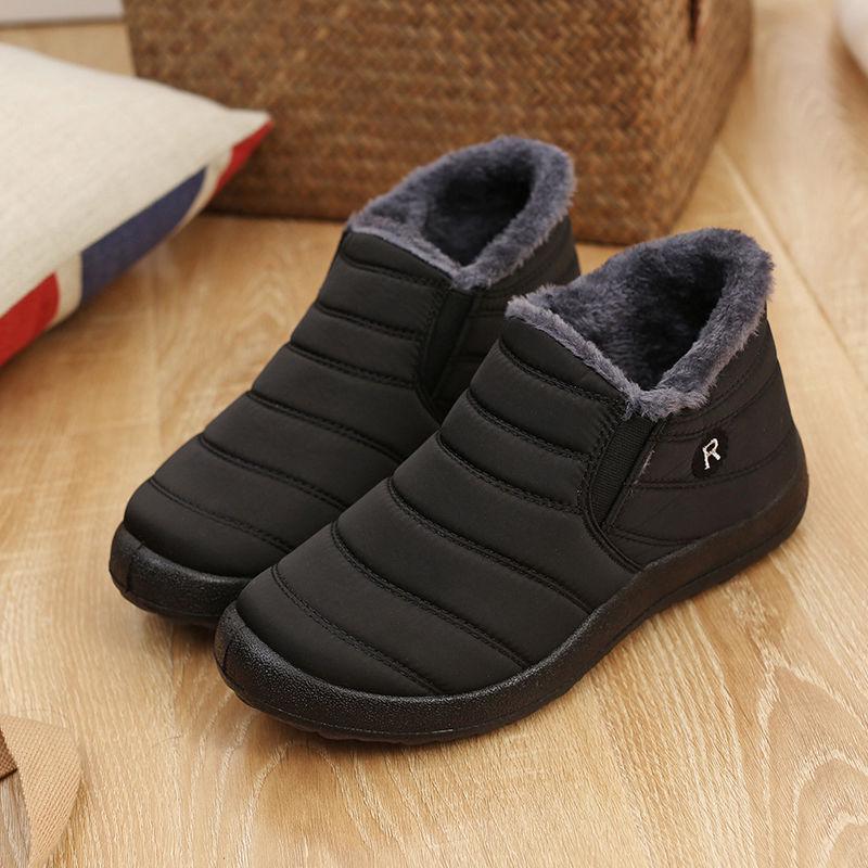 Winter Men's Waterproof Cotton Shoes Old Beijing Cloth Shoes Men's Shoes Plush Warm Casual Shoes