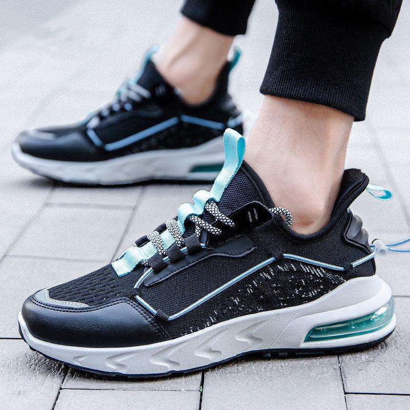 Summer Men's Air Cushion Running Shoes Korean Style Trendy All-match Shoes Breathable Sports Casual Shoes