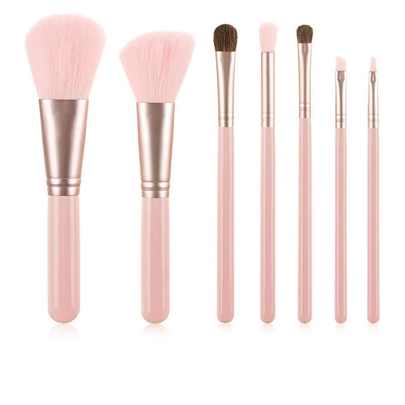 7 Piece Portable Soft Makeup Brush Set, Eye Shadow Foundation Powder Eyelash Lips Concealer Blush Makeup Brush Set