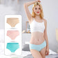 Ladies Pure Cotton Underwear Sexy Hip-lifting Mid-low-waist Ice Silk Feeling Seamless Breathable Briefs Female Cotton Skin-kissed Soft Underpants 4 PC