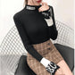 Autumn and Winter Slim Knit Bottoming Shirt Casual Flared Sleeve Sweater Simple Sexy Female Top