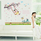 Fence swing girl skirting line Children room bedroom porch decorative wall sticker