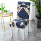 2/4/6PCS Elastic Chair Cover Hotel Wedding Party Dining Room Chair Covers Spandex Printed Chair Cover for Kitchen Chair