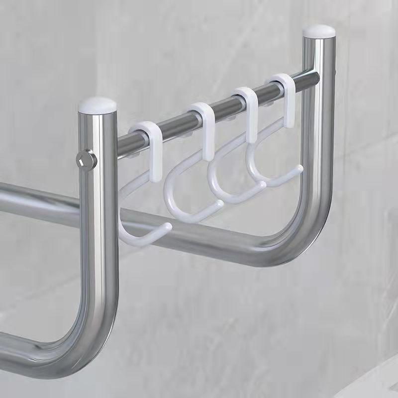Stainless Steel Bathroom Basin Rack Washbasin Rack Kitchen Cutting Board Pot Cover Rack Basin Storage Rack Nail-free Wall Hanging Rack Basin Rack
