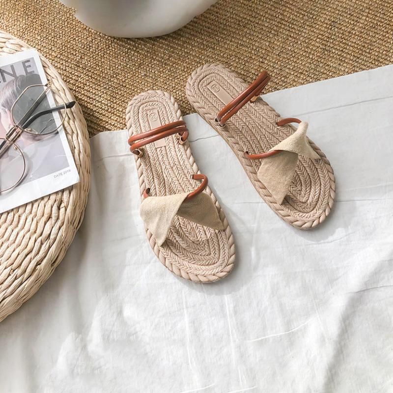 Summer Fashion Flat Sandals and Slippers Simple Versatile Casual Lazy Shoes Outdoor Beach Sandals