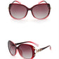Polarized Ladies Sunglasses Round Face Sunglasses Anti-UV Fashion Trend Sunscreen Summer Big Face Driving Glasses