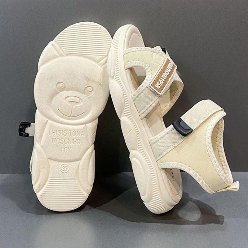 Sports Sandals Women's Summer Fashion Wear Student Korean Version  The Thick-soled Sponge Cake Bear Daddy Shoes