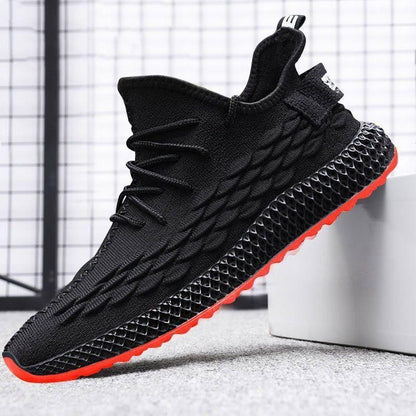 Spring and Summer Dragon Scales Really Fly Woven Men's Shoes Non-slip Deodorant Casual Sports Men's All-match Trendy Shoes