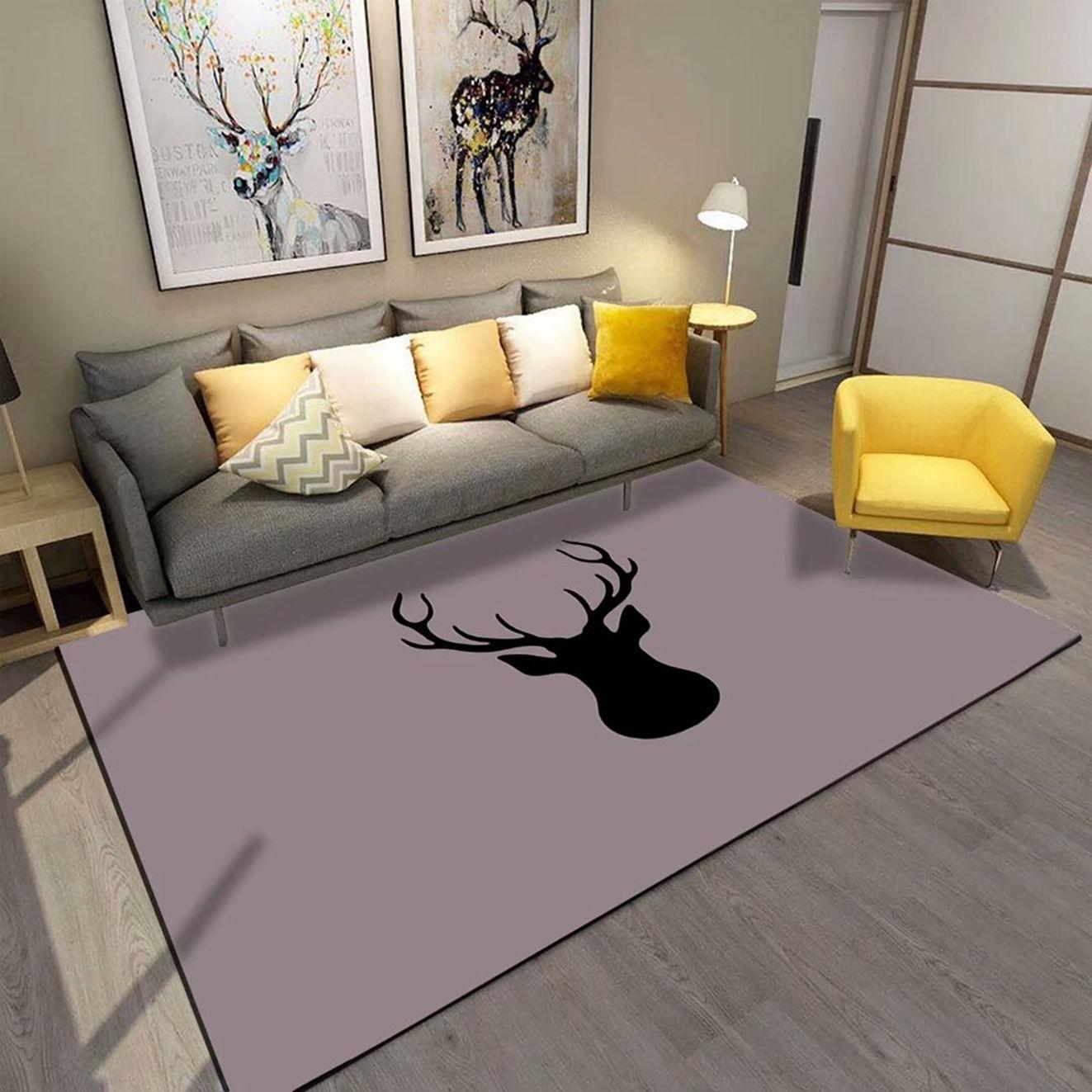 Trendy Thick Carpet Bedroom Room Dirt-resistant Bedside Large Area Full of Washable Ins Floor Mats