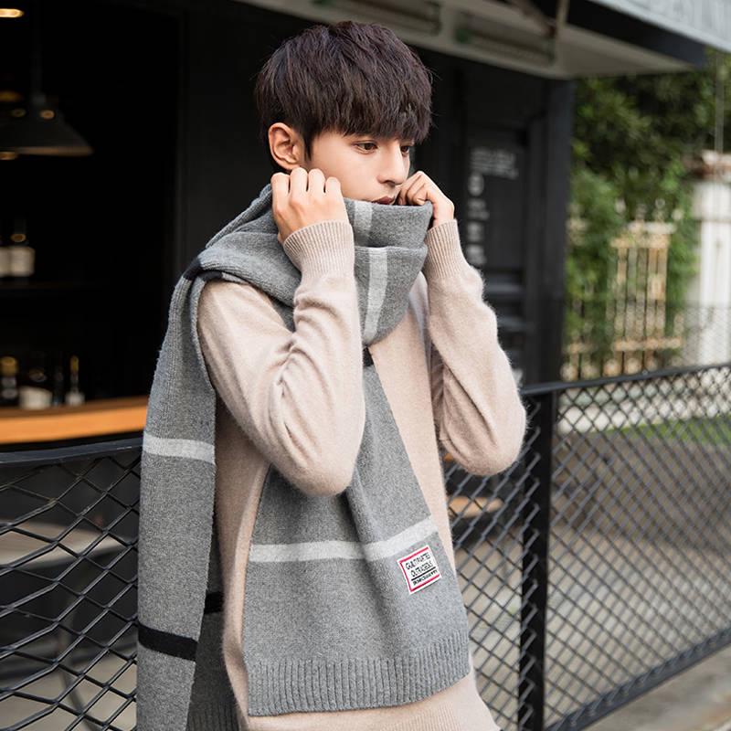 Fashion Shawl Scarves Men Winter Warm Tartan Scarf Business Plaid Cotton Wraps Bufanda
