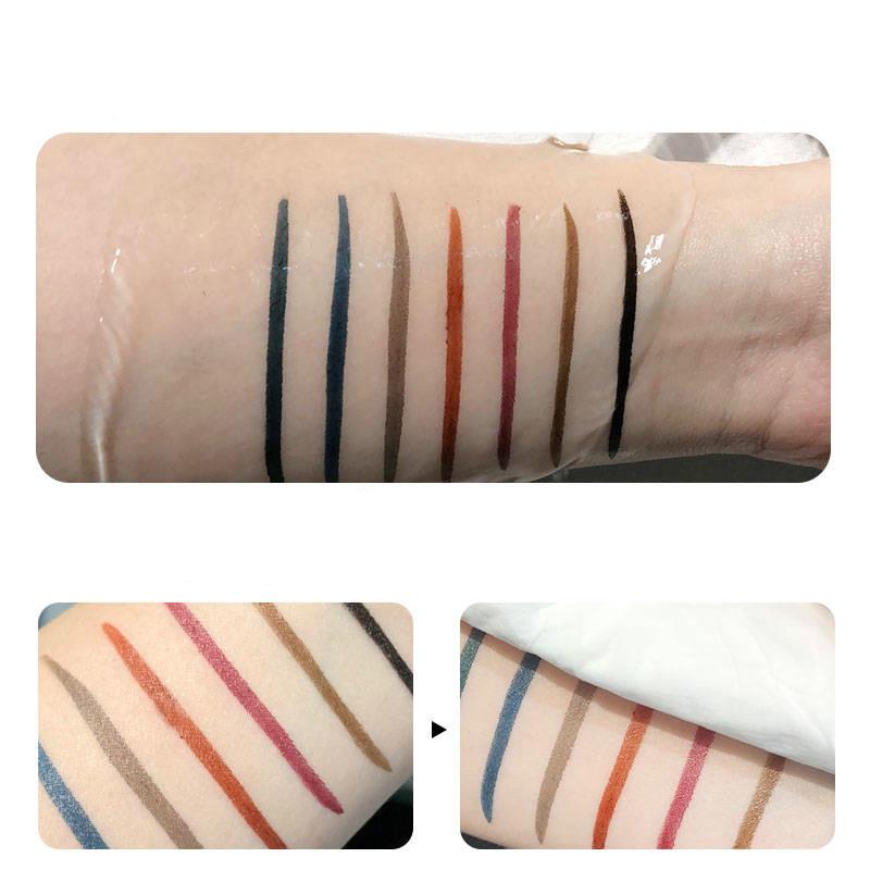 [Net red same color eyeliner] Quick-drying Waterproof Sweatproof Non-stick Lasting Brown Fine