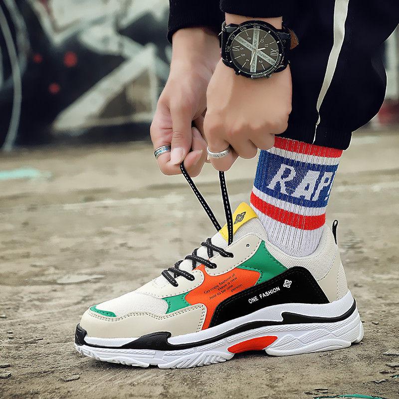 Running Shoes for Men Comfortable Sneaker Lace-up Outdoor Mesh Fitness Jogging Sport shoes for Men