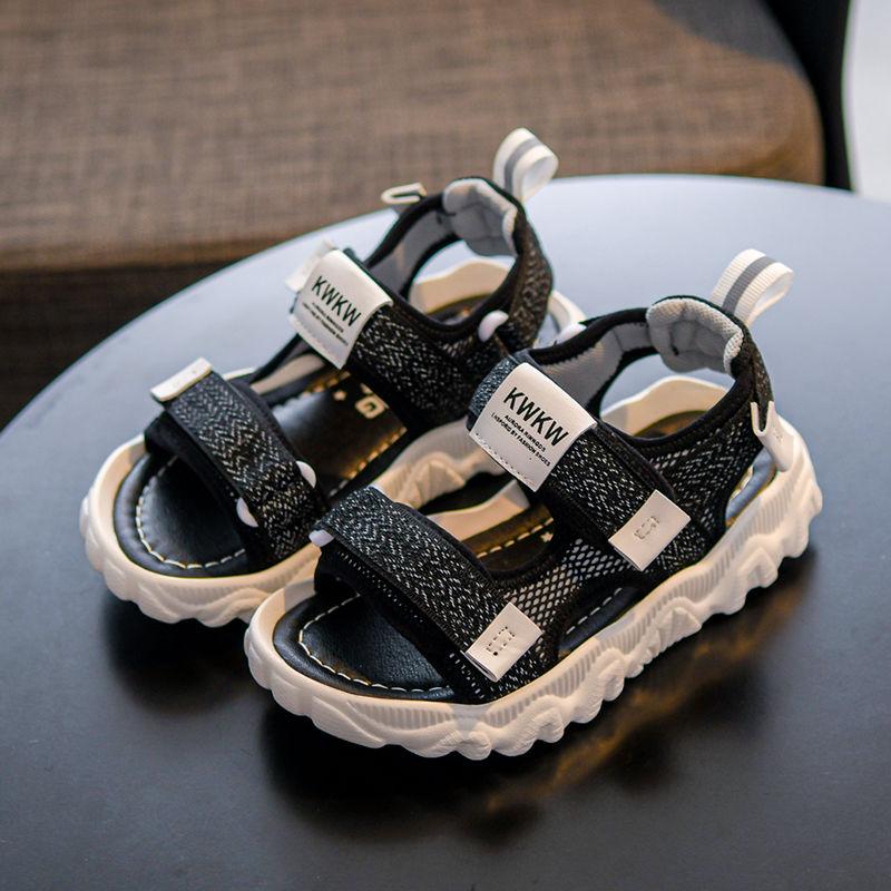 Children's Sandals Men's Summer Boys' Shoes Sandals Soft-soled Non-slip Breathable  Lightweight Beach Shoes