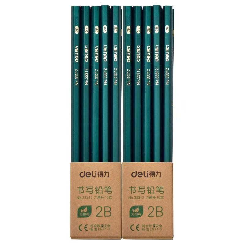 Hb2B2H Log Non-toxic Pencil Student Writing Test Drawing Hexagonal Rod Pencil