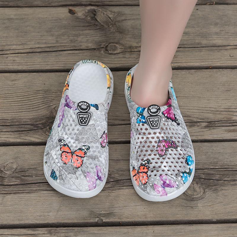 Womens Casual Clogs Breathable Beach Sandals Valentine Slippers Summer Slip on Women Flip Flops Shoes Home Shoes for Women