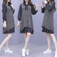Spring and Autumn Luxe Living Trendy Vest Striped Long Sleeve Dress Twisted Sleeveless Sweater Two Piece Set