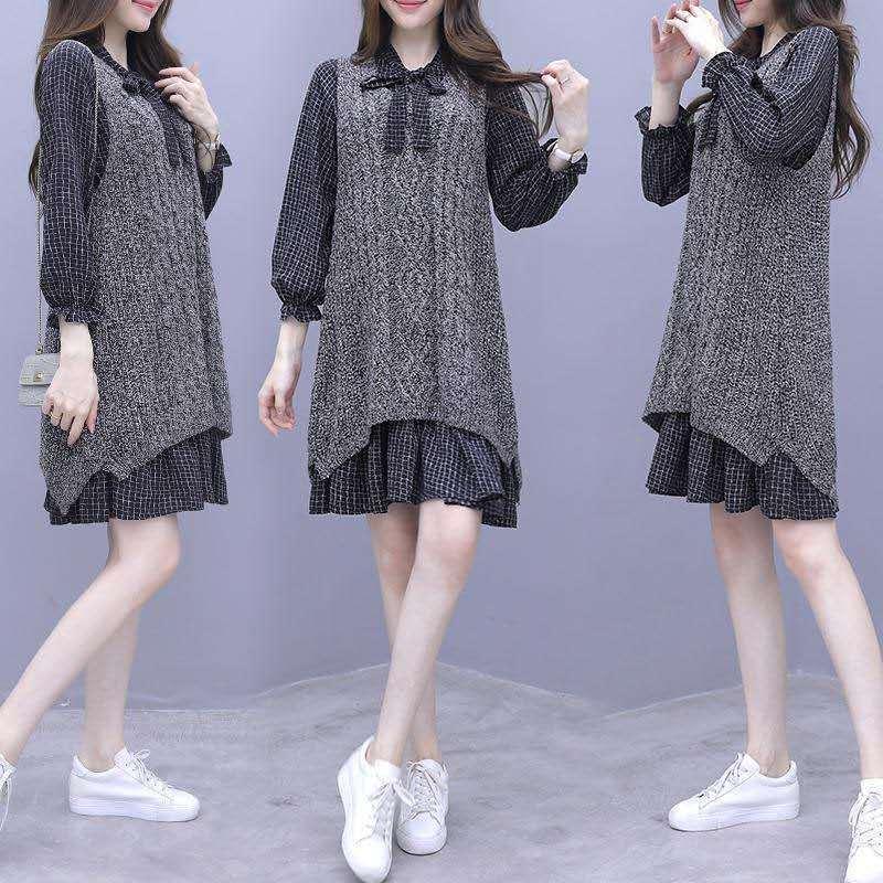 Spring and Autumn Light Luxury Small Fragrant Vest Temperament Long Sleeve Vest Sleeveless Sweater Casual Fashion Top
