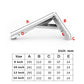 2x 8-14 Inch White Folding Angle Bracket DIY Home Table Bench Adjustable Wall Mounted Durable Bearing Shelf Bracket