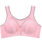 Comfortable Solid Color Cotton Thin Waistcoat Without Steel Ring Gathered Bra Large Size Full Cup Tube Top Underwear Thin and Breathable