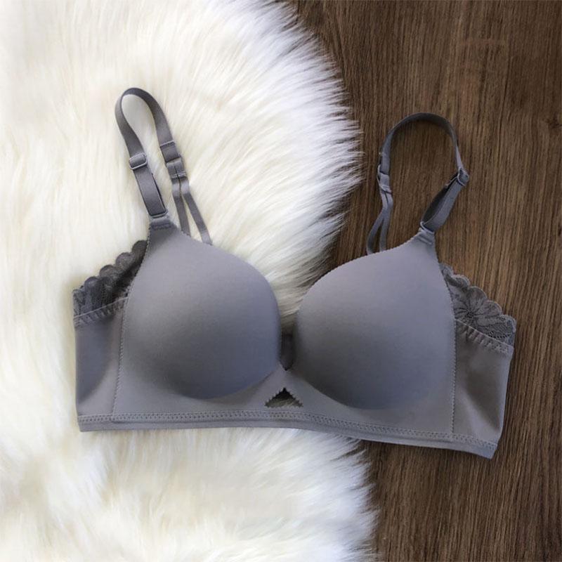 Thin Section Small Chest Gathered Underwear Women No Steel Ring To Receive Auxiliary Breasts Anti-sagging Seamless One-piece Bra Women