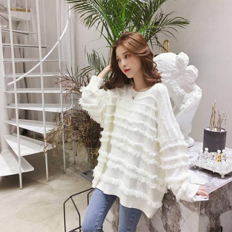 Pofulove Winter New Loose Core Yarn Ladies Loose and Thin To Wear New Women's Clothin Warm Sweater