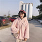 Women's Sweatshirt Wild Large Size Long Sleeve Warm Hood Top Autumn Winter Sweater Cotton