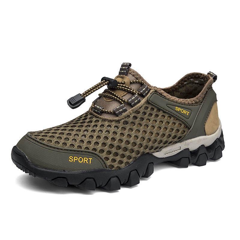 Plus Size 38-46 Summer Men Sneakers Hiking Shoes Lightweight Breathable Basketball Running Shoes Deodorant Mesh Shoes