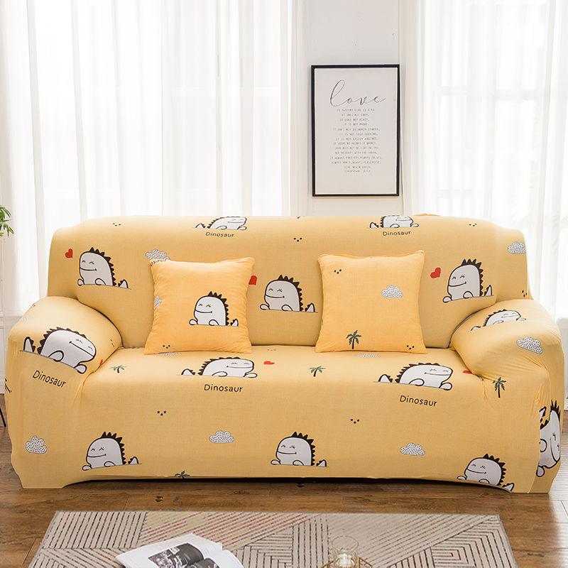 1/2/3/4 Seat Printed Magic Sofa Cover Sectional Sofa Slipcovers Stretchable Elastic Sofa Cover for Living Room Couch Cover Armchair Cover