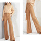 Long Wide-leg Pants Women Spring and Autumn Straight-leg Pants Khaki High-waist Korean Style Mopping Pants with A Sense of Thinness and Loose Pants