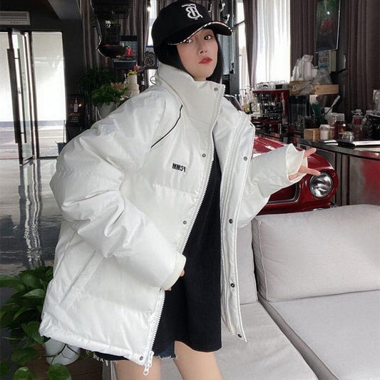 Down Jacket Women Thick Coat Short Bread Suit Couple Style Trendy Outfit