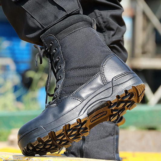 Men Desert Tactical Military Boots Leather Ankle Boots Platform Plus Size Warm Men Shoes Men Footwear
