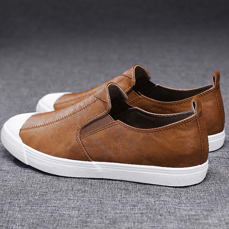 Plus Size 38-44 Summer Men Leather Sneakers Comfortable Deodorant Running Basketball Shoes Breathable Shockproof Non-slip Shoes