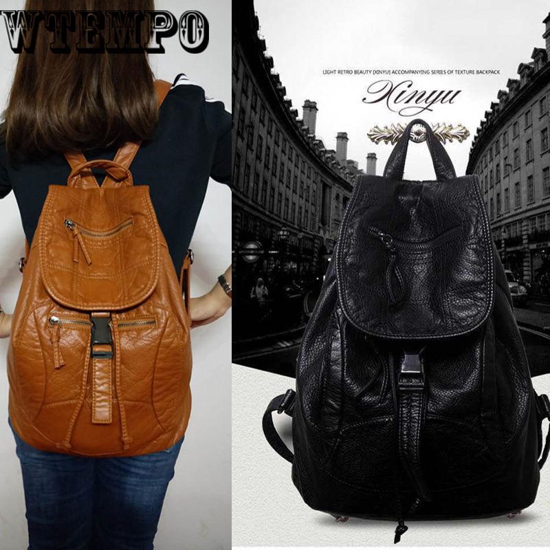 Fashion Women Backpack Women's PU Leather Backpacks Girl School Bag backpack shoulder Bags Travel