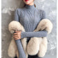 Women's Solid Color Warm Sweater Twist Knit Pullover Long Sleeve Lace Half Turtleneck Bottoming Shirt