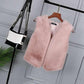Women's Short Fur Waistcoat Imitation Rabbit Fur Waistcoat Waistcoat All-match Mink Fur Waistcoat Ladies Warm Jacket