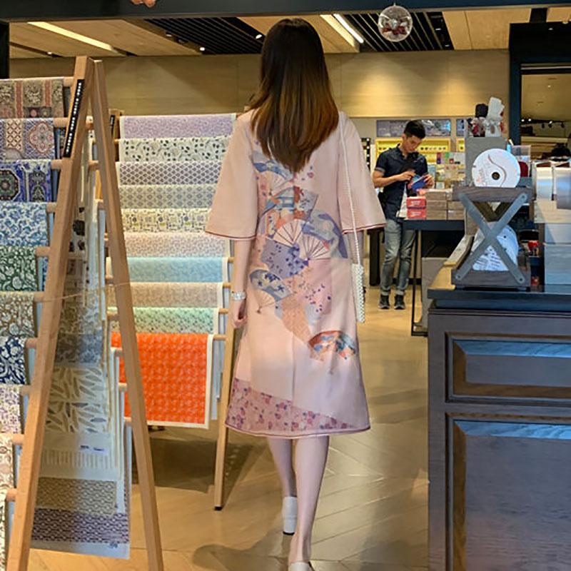 Cheongsam Spring Improved Version Big Sleeve Sweet Retro Young Girl Chinese Style Dress Female