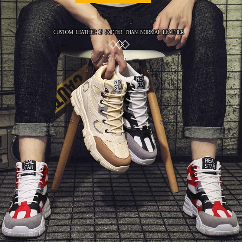 Men Safety Work Boots Shoes No-slip Steel Toe Working Boots Pluse Size Martin Boots Warm Plus Velvet Reflective Sneakers