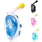 Full Face Scuba Snorkeling Mask Adults Kids Anti-fog Snorkeling Mask Underwater Diving Mask Swimming