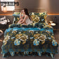 4pcS Soft Floral Print Quilt Duvet Cover  Bed Skirt Wedding Bedspread Full Twin Queen King Size Bed Sheet Mattress Cover Bedsheets